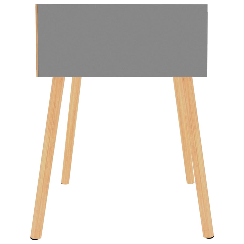 Bedside Cabinet Grey 40x40x56 cm Engineered Wood