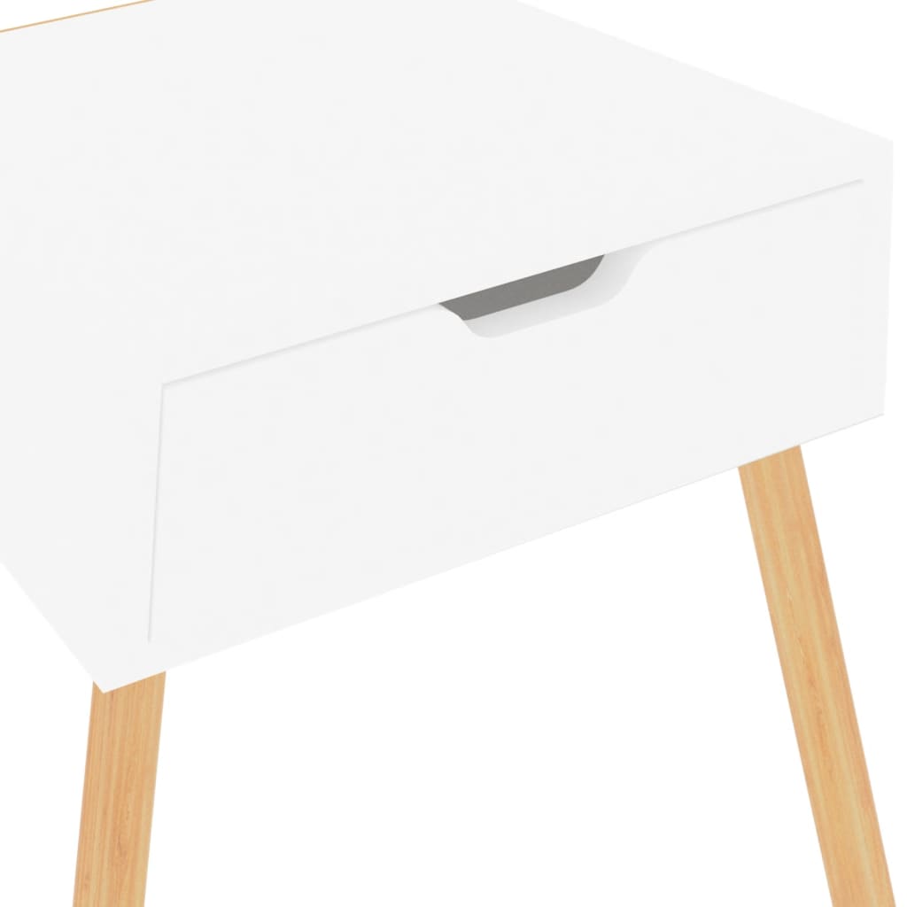 Bedside Cabinets 2 pcs High Gloss White 40x40x56 cm Engineered Wood