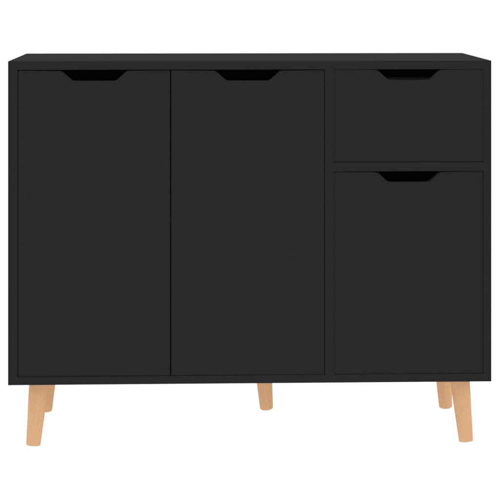 Sideboard Black 90x30x72 cm Engineered Wood