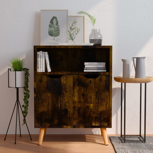 Sideboard Smoked Oak 60x30x72 cm Engineered Wood