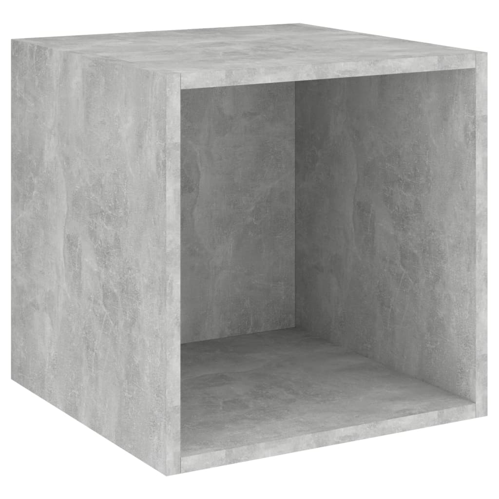 Wall Cabinet Concrete Grey 37x37x37 cm Engineered Wood