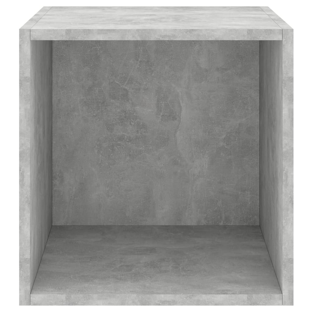 Wall Cabinets 2 pcs Concrete Grey 37x37x37 cm Engineered Wood