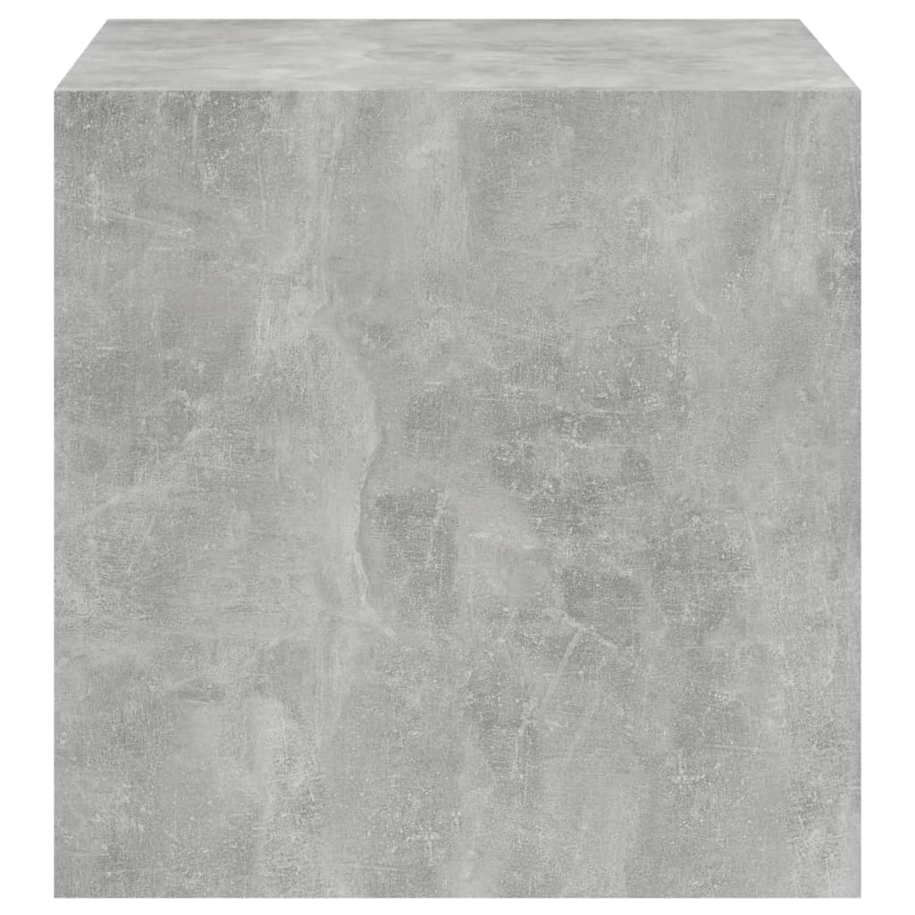 Wall Cabinets 2 pcs Concrete Grey 37x37x37 cm Engineered Wood