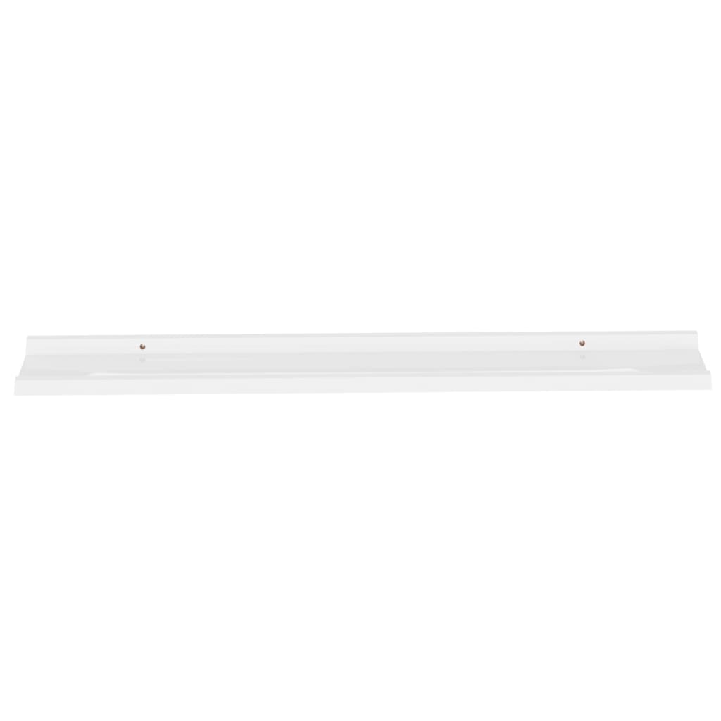 Wall Shelves 2 pcs White 100x9x3 cm