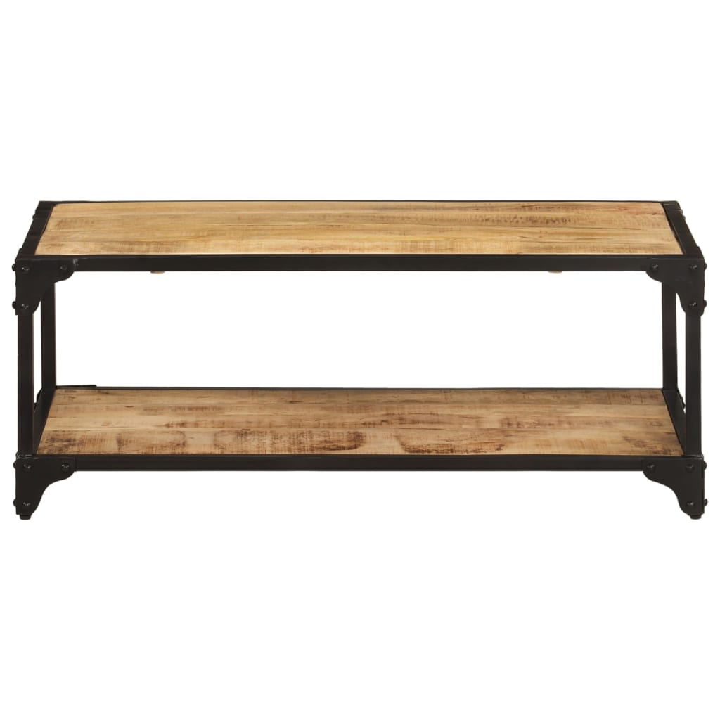 Coffee Table 90x45x35 cm Solid Rough Mango Wood