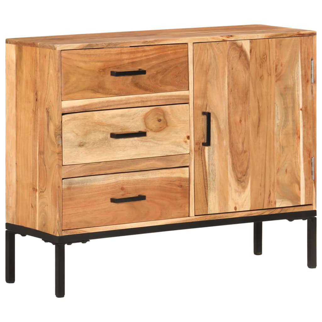 Sideboard 88x30x73 cm Solid Acacia Wood