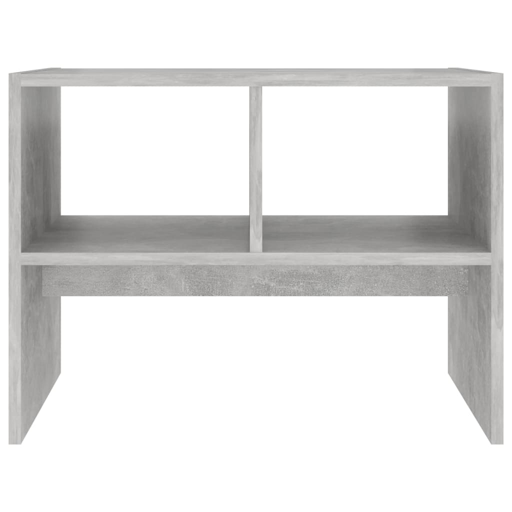 Side Table Concrete Grey 60x40x45 cm Engineered Wood