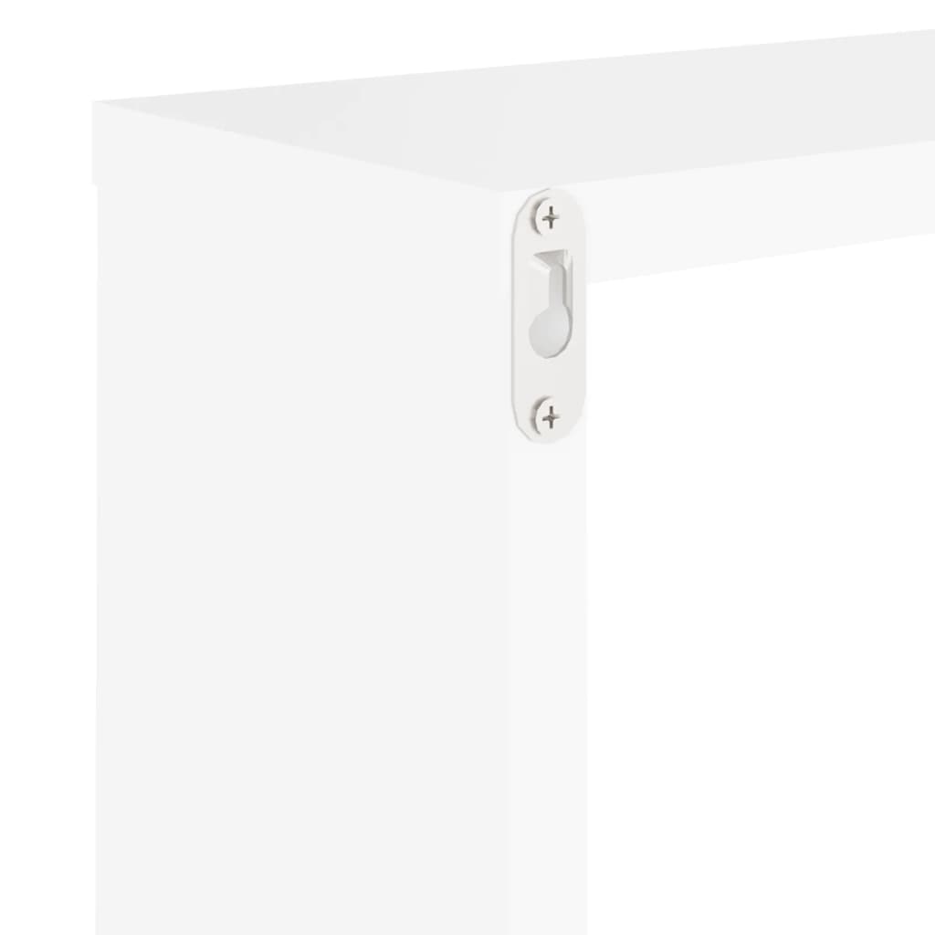 Wall Cube Shelves 2 pcs White 30x15x30 cm