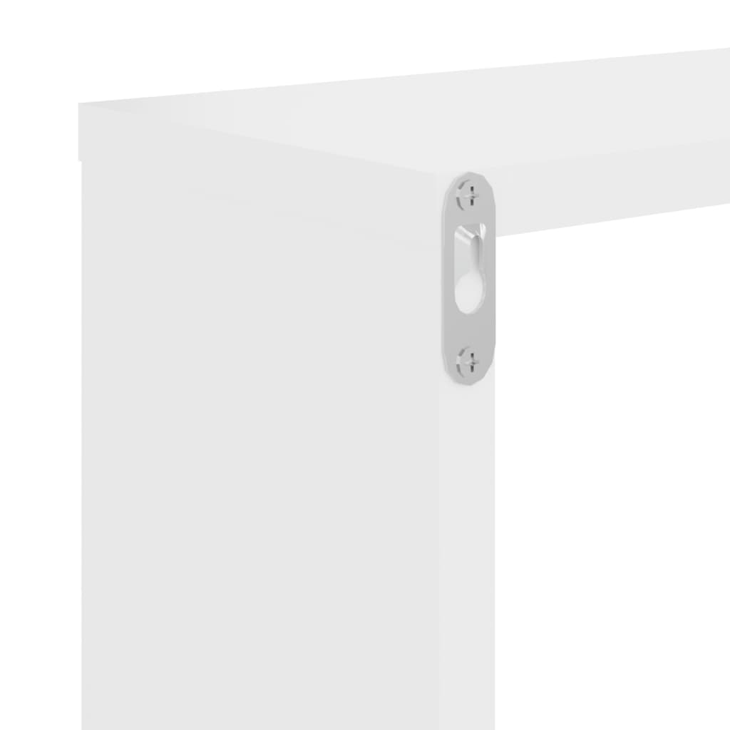 Wall Cube Shelves 4 pcs White 26x15x26 cm