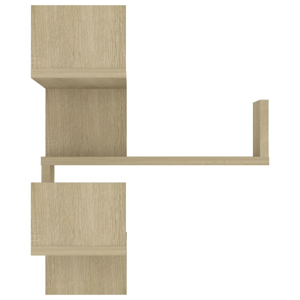 Wall Corner Shelf Sonoma Oak 40x40x50 cm Engineered Wood