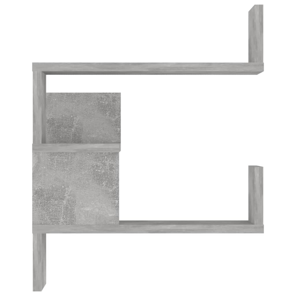 Wall Corner Shelves 2 pcs Concrete Grey 40x40x50 cm Engineered Wood