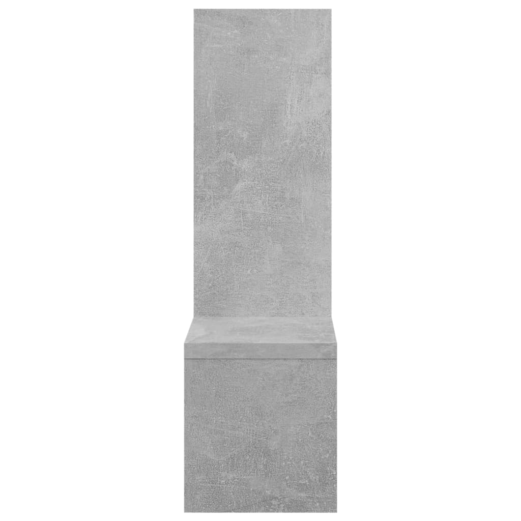 Wall Shelves 2 pcs Concrete Grey 50x15x50 cm Engineered Wood