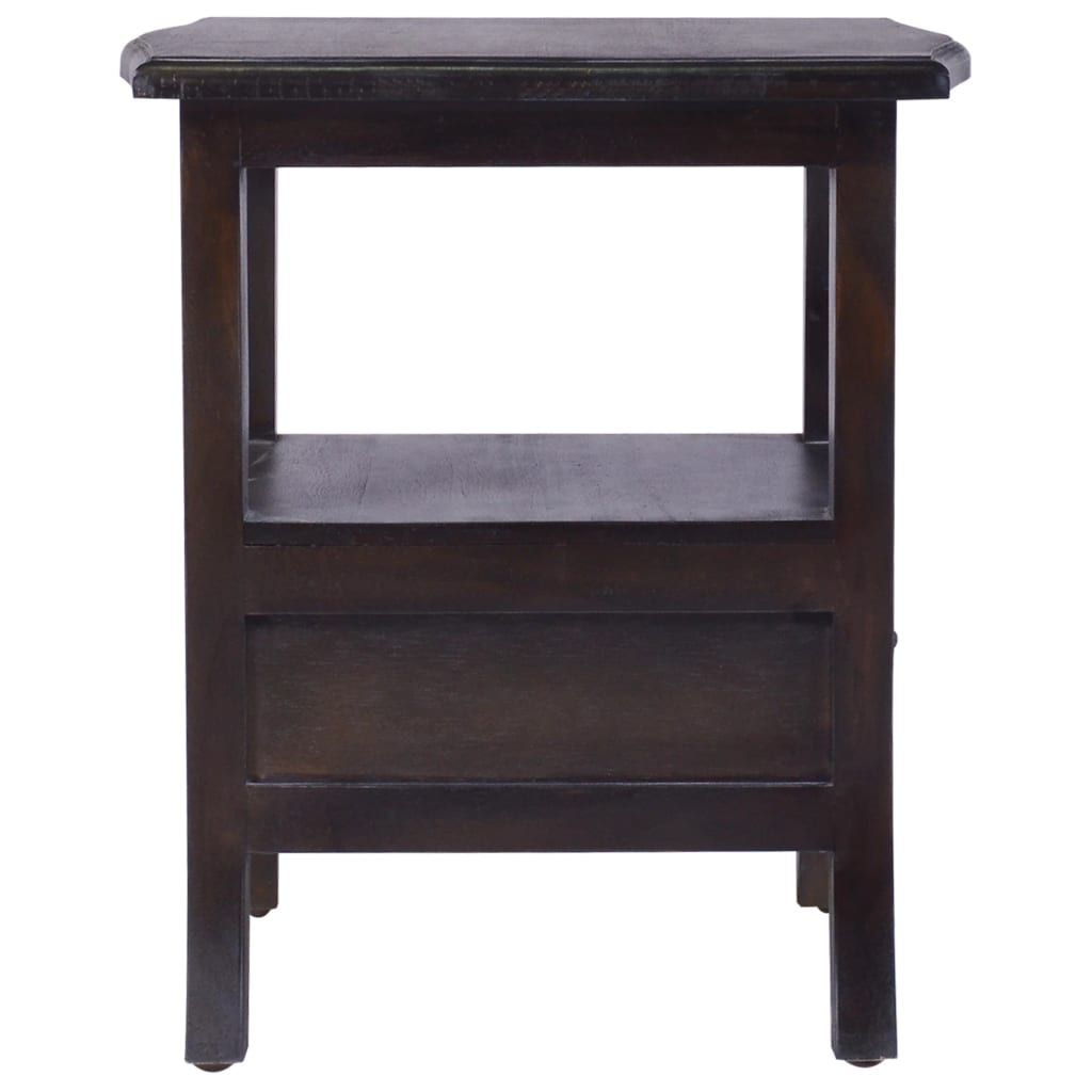 Bedside Cabinet Light Black 40x40x45 cm Solid Wood Mahogany