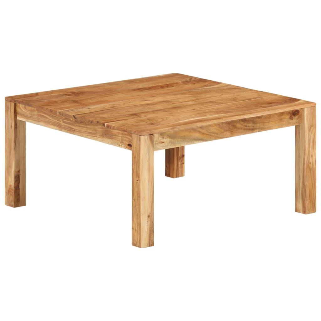 Coffee Table 80x80x40 cm Solid Wood Acacia