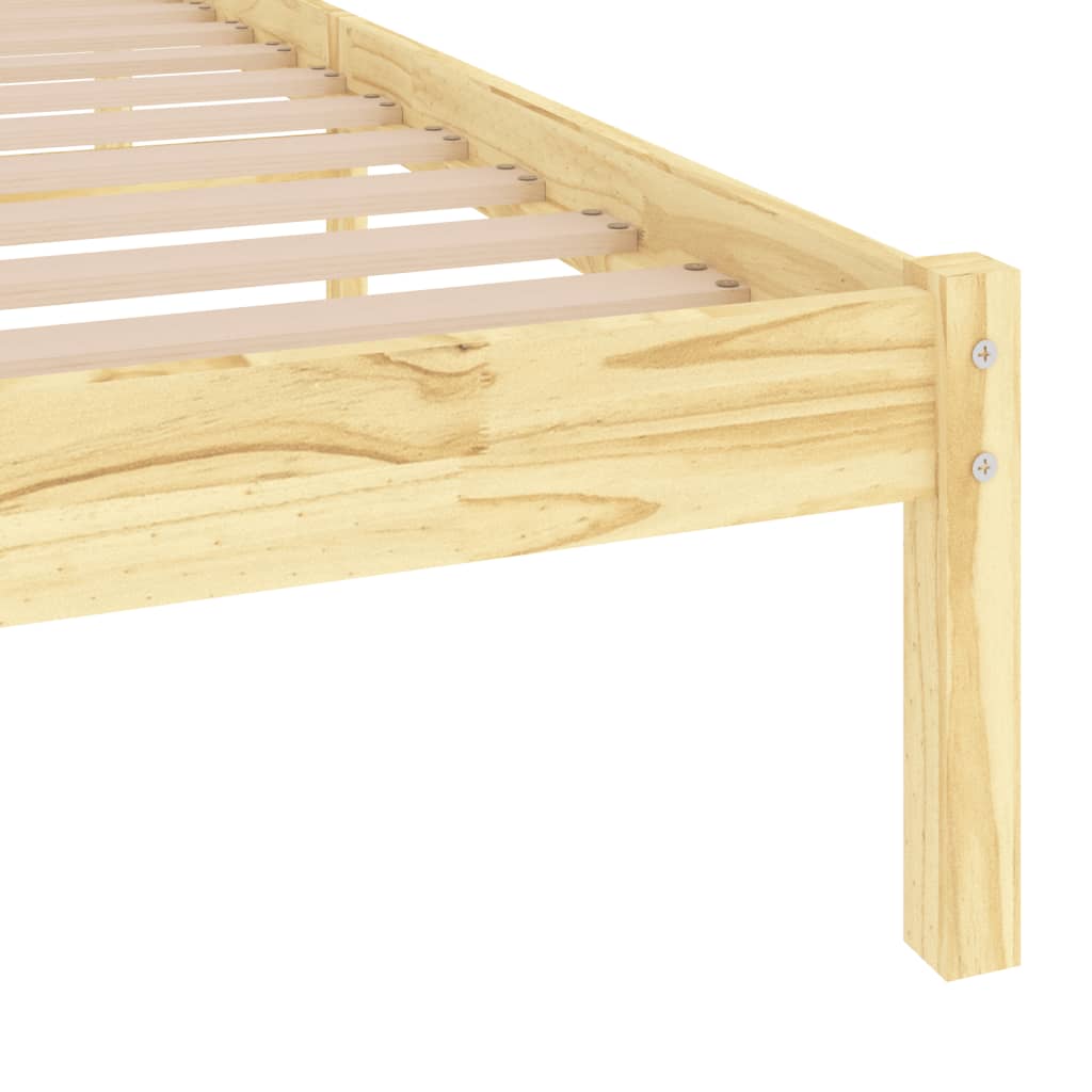 Bed Frame Solid Wood 92x187 cm Single Size