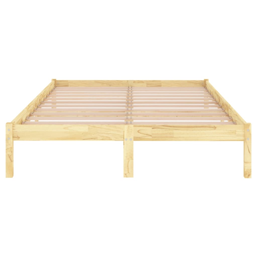 Bed Frame Solid Wood 137x187 cm Double Size