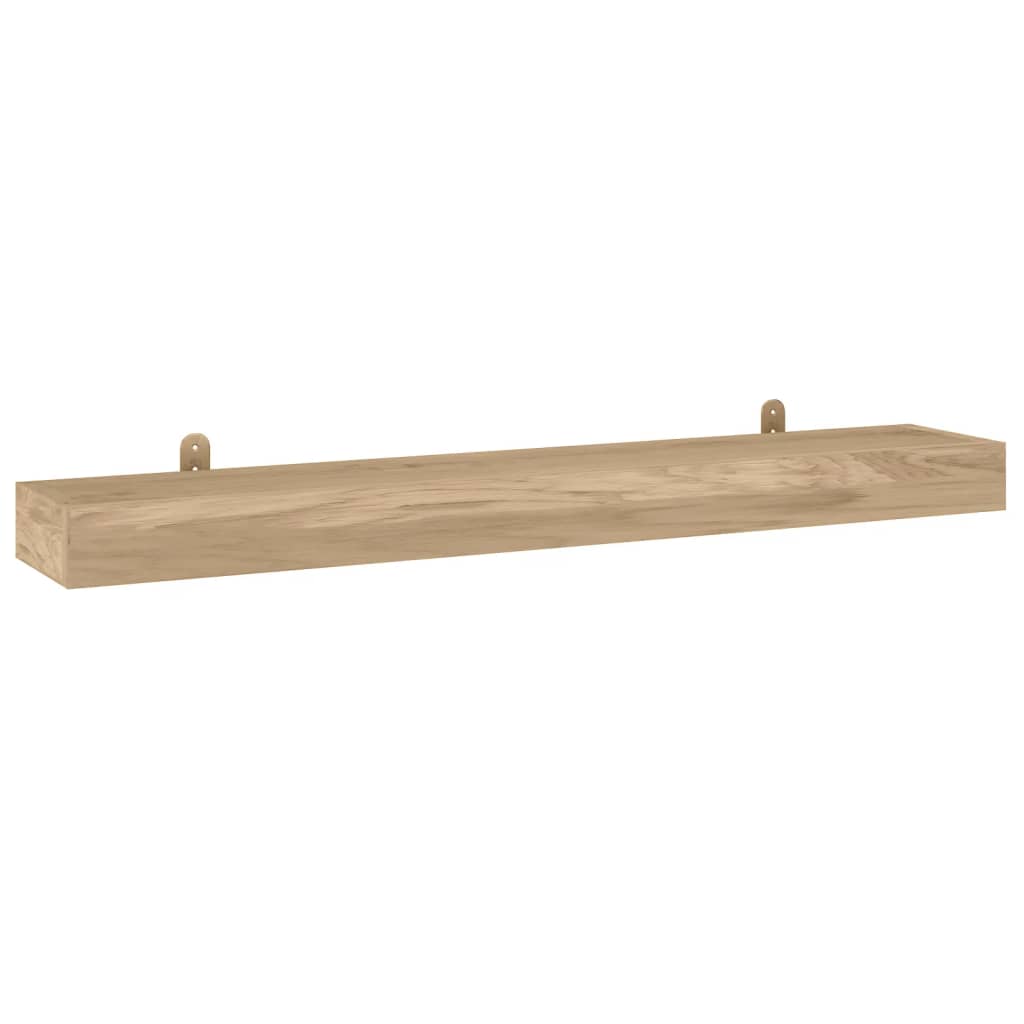 Wall Shelves 2 pcs 110x15x6 cm Solid Wood Teak