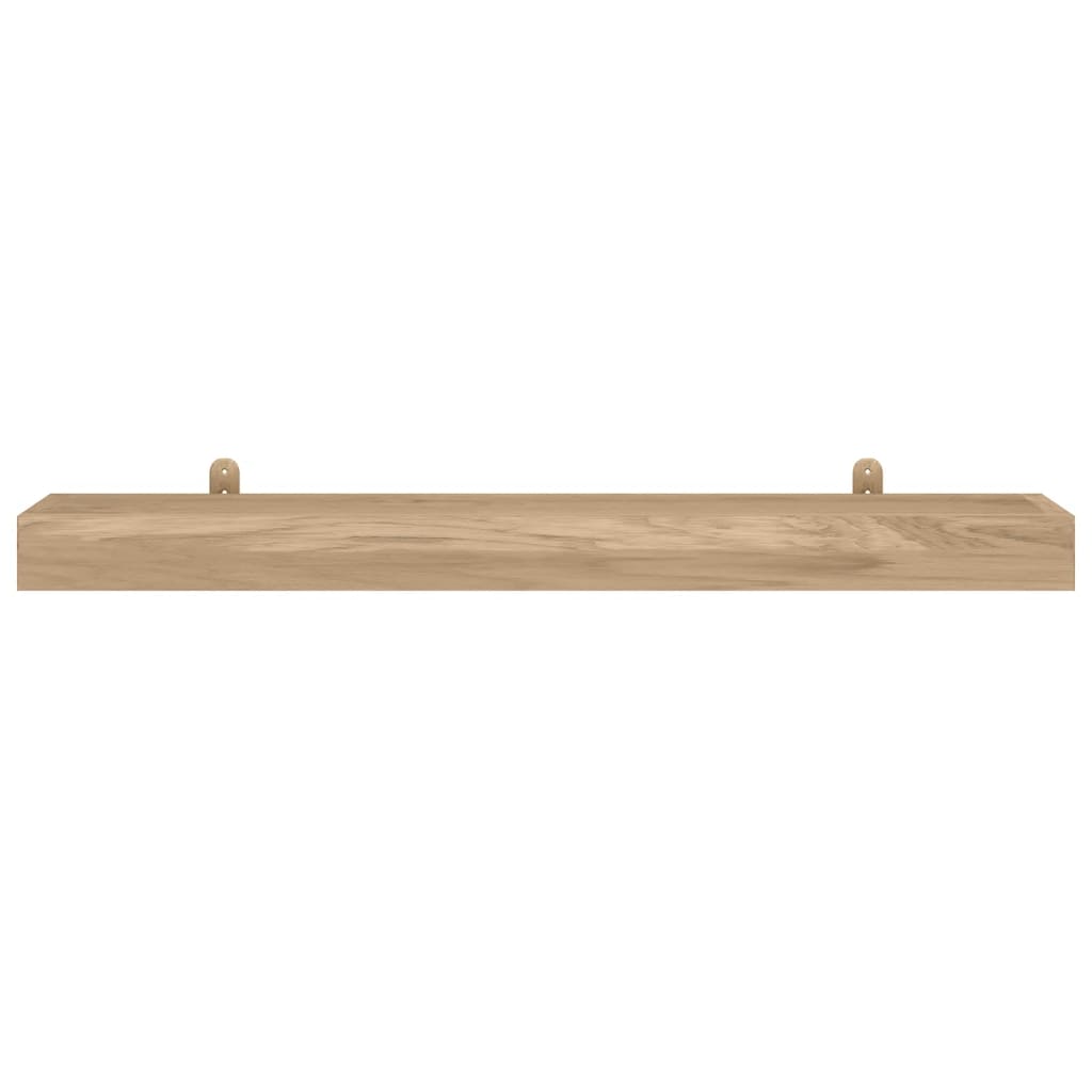 Wall Shelves 2 pcs 110x15x6 cm Solid Wood Teak