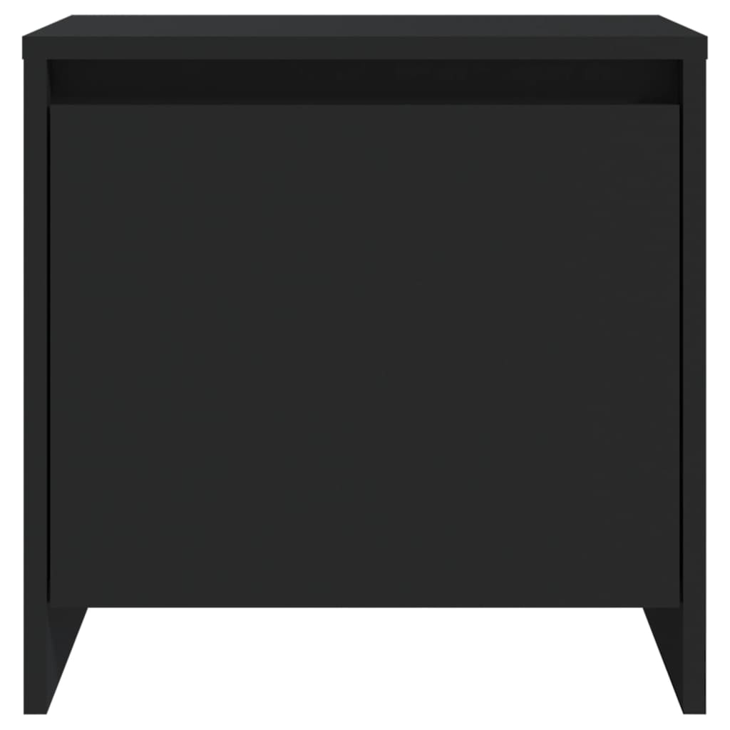 Bedside Cabinet Black 45x34x44.5 cm Engineered Wood