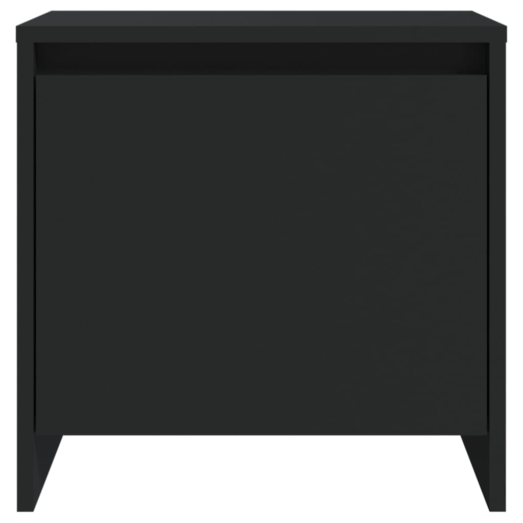 Bedside Cabinet Black 45x34x44.5 cm Engineered Wood