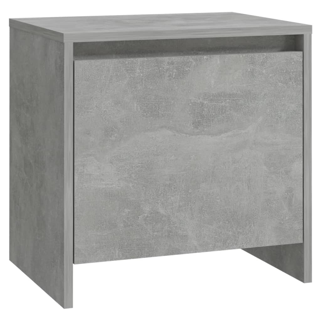 Bedside Cabinets 2 pcs Concrete Grey 45x34x44.5 cm Engineered Wood