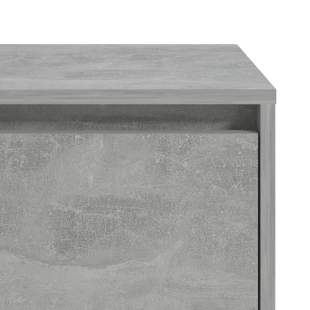 Bedside Cabinets 2 pcs Concrete Grey 45x34x44.5 cm Engineered Wood