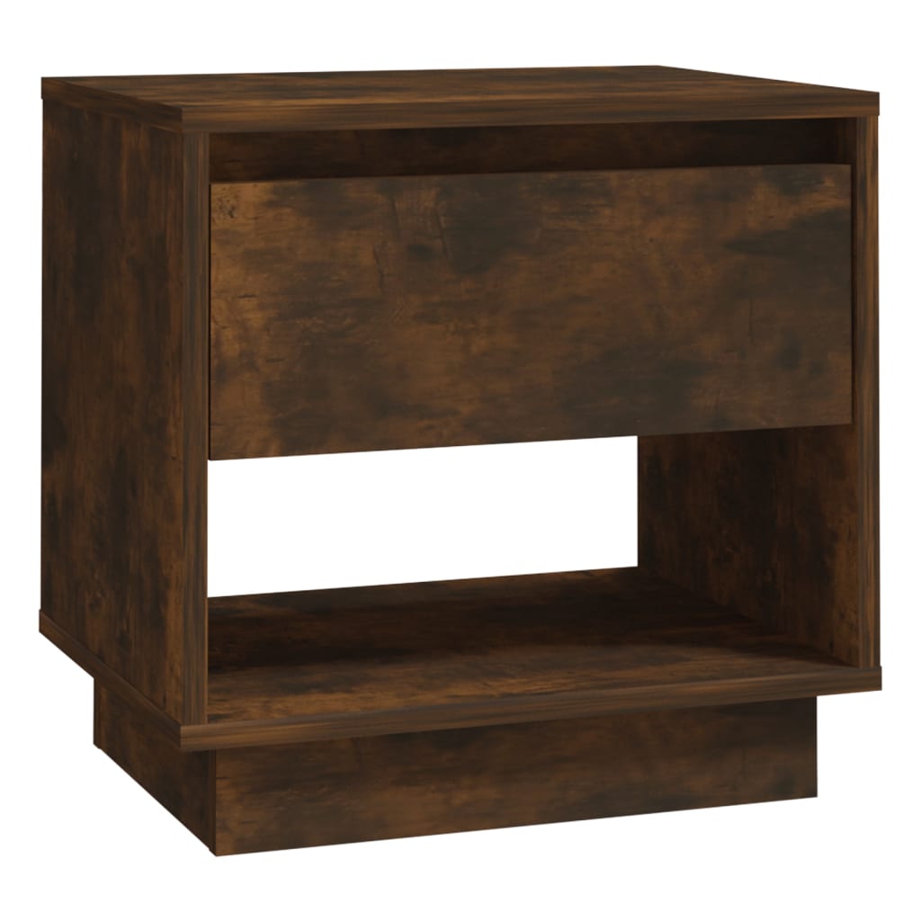 Bedside Cabinets 2 pcs Smoked Oak 45x34x44 cm Engineered Wood