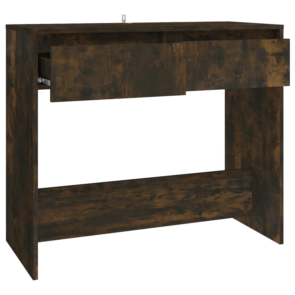 Console Table Smoked Oak 89x41x76.5 cm Engineered Wood