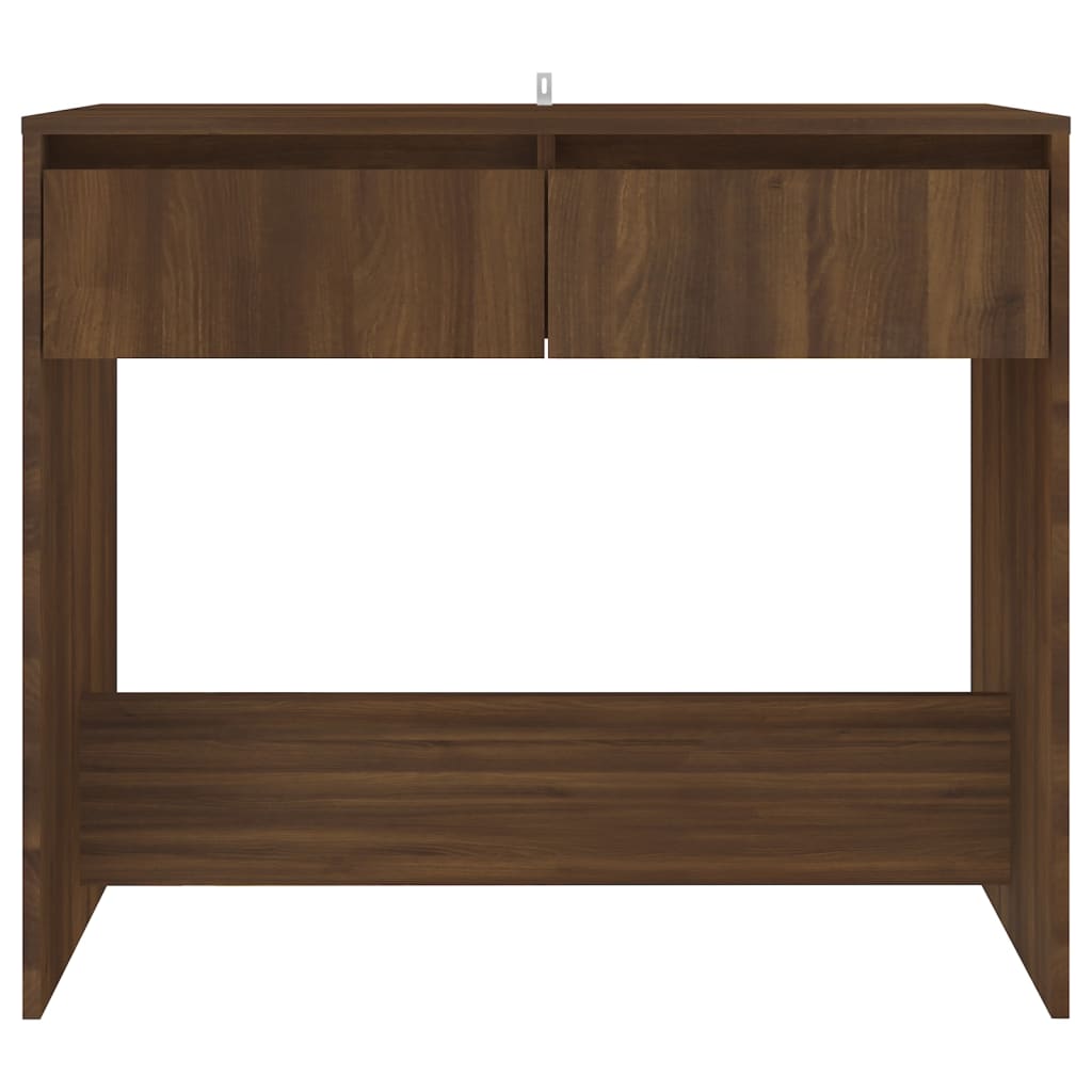 Console Table Brown Oak 89x41x76.5 cm Engineered Wood