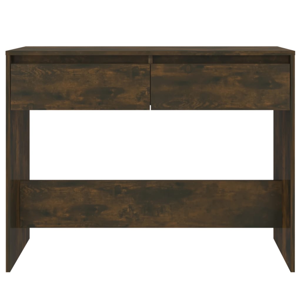 Console Table Smoked Oak 100x35x76.5 cm Engineered Wood