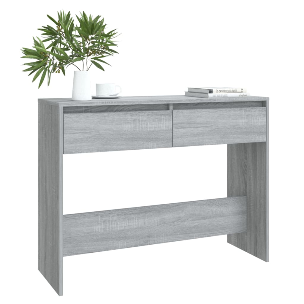 Console Table Grey Sonoma 100x35x76.5 cm Engineered Wood