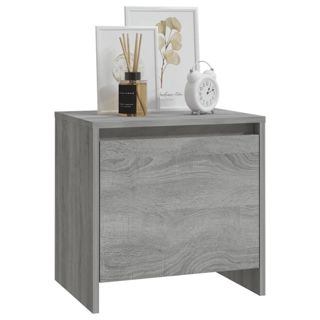 Bedside Cabinet Grey Sonoma 45x34x44.5 cm Engineered Wood