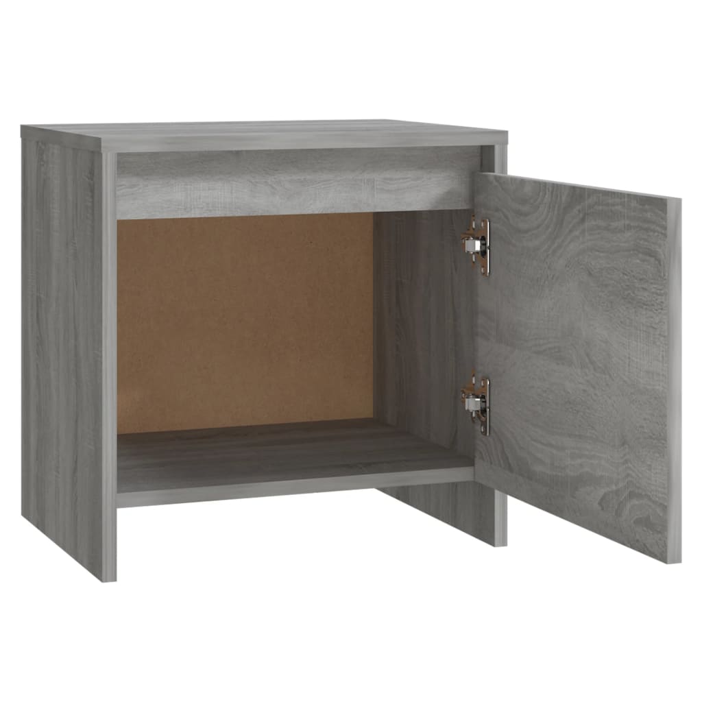 Bedside Cabinet Grey Sonoma 45x34x44.5 cm Engineered Wood