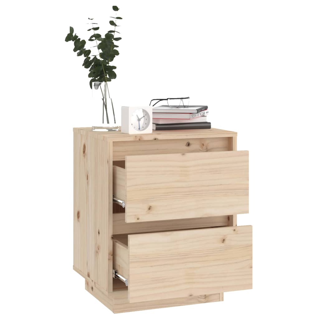 Bedside Cabinet 40x35x50 cm Solid Wood Pine