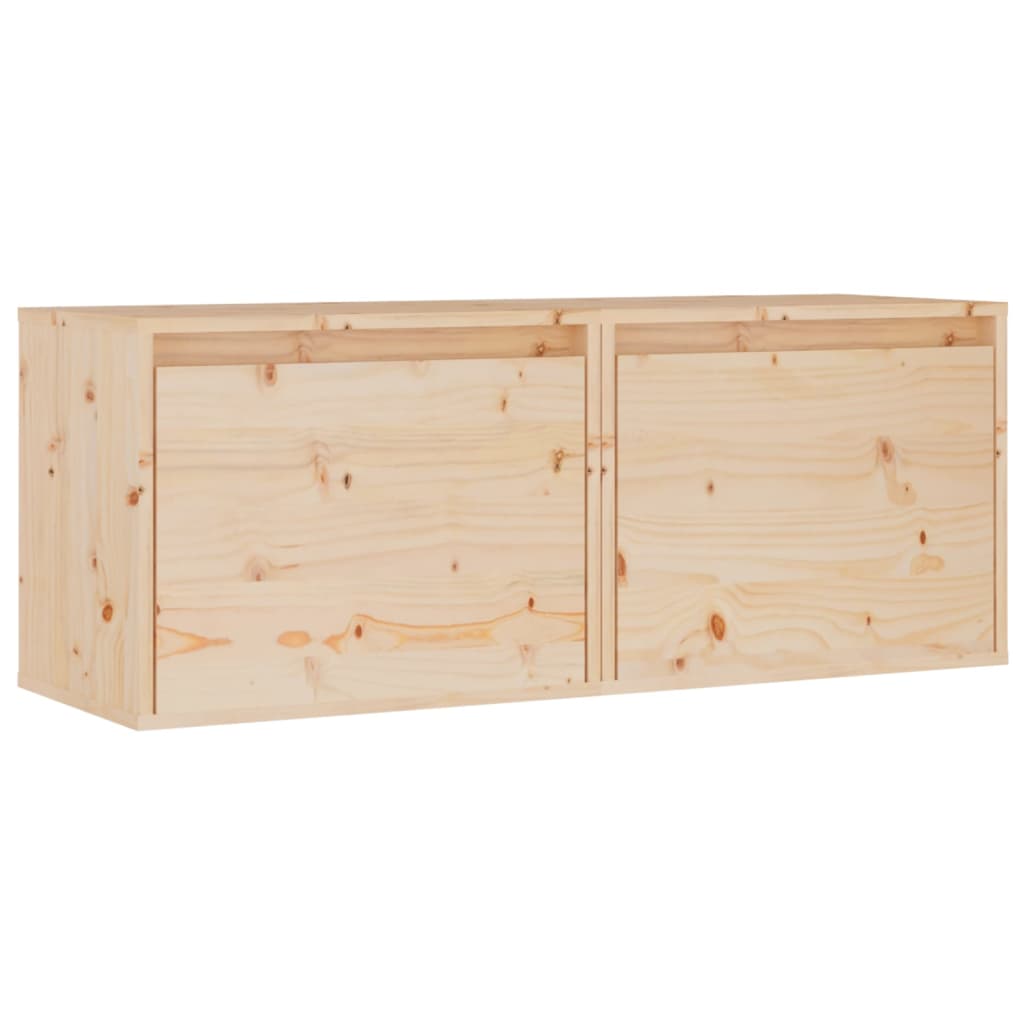 Wall Cabinets 2 pcs 45x30x35 cm Solid Wood Pine