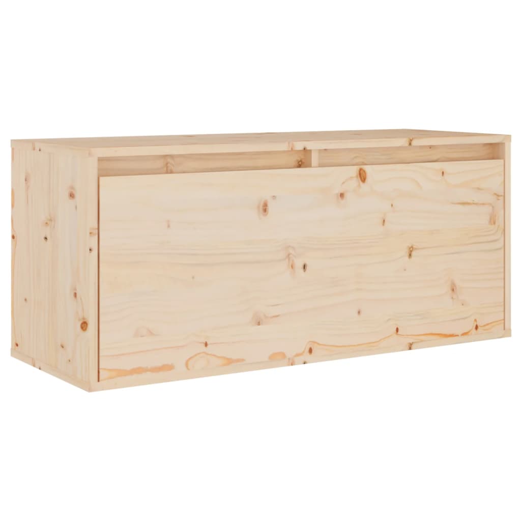 Wall Cabinet 80x30x35 cm Solid Wood Pine