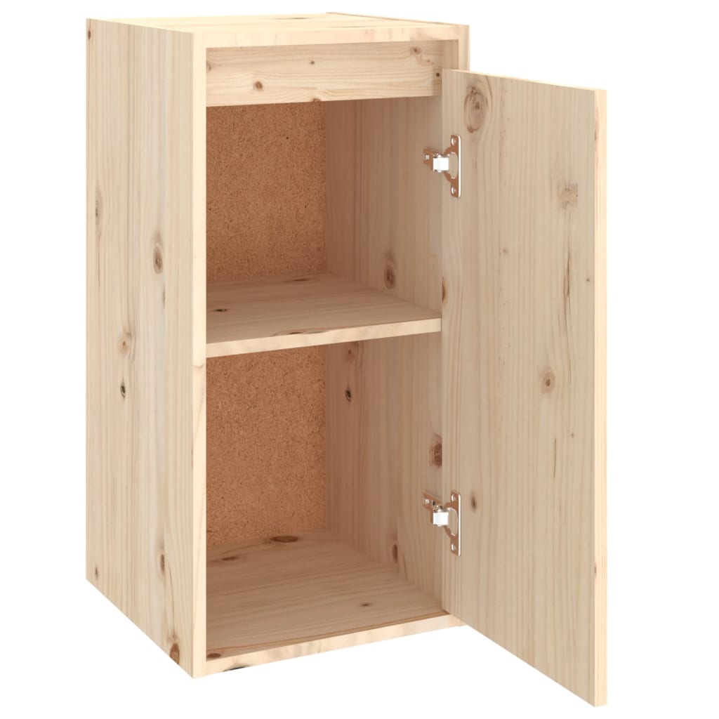 Wall Cabinets 2 pcs 30x30x60 cm Solid Wood Pine