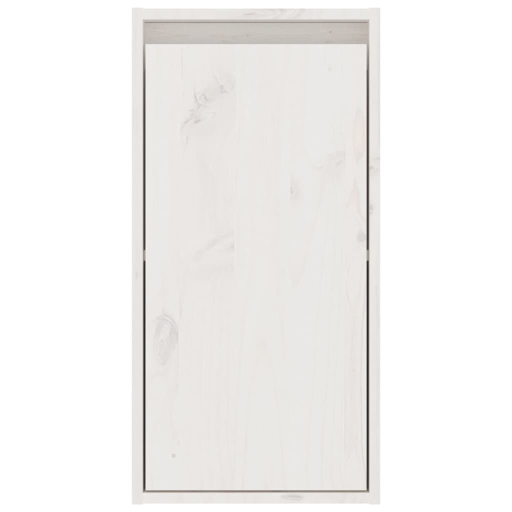 Wall Cabinet White 30x30x60 cm Solid Wood Pine