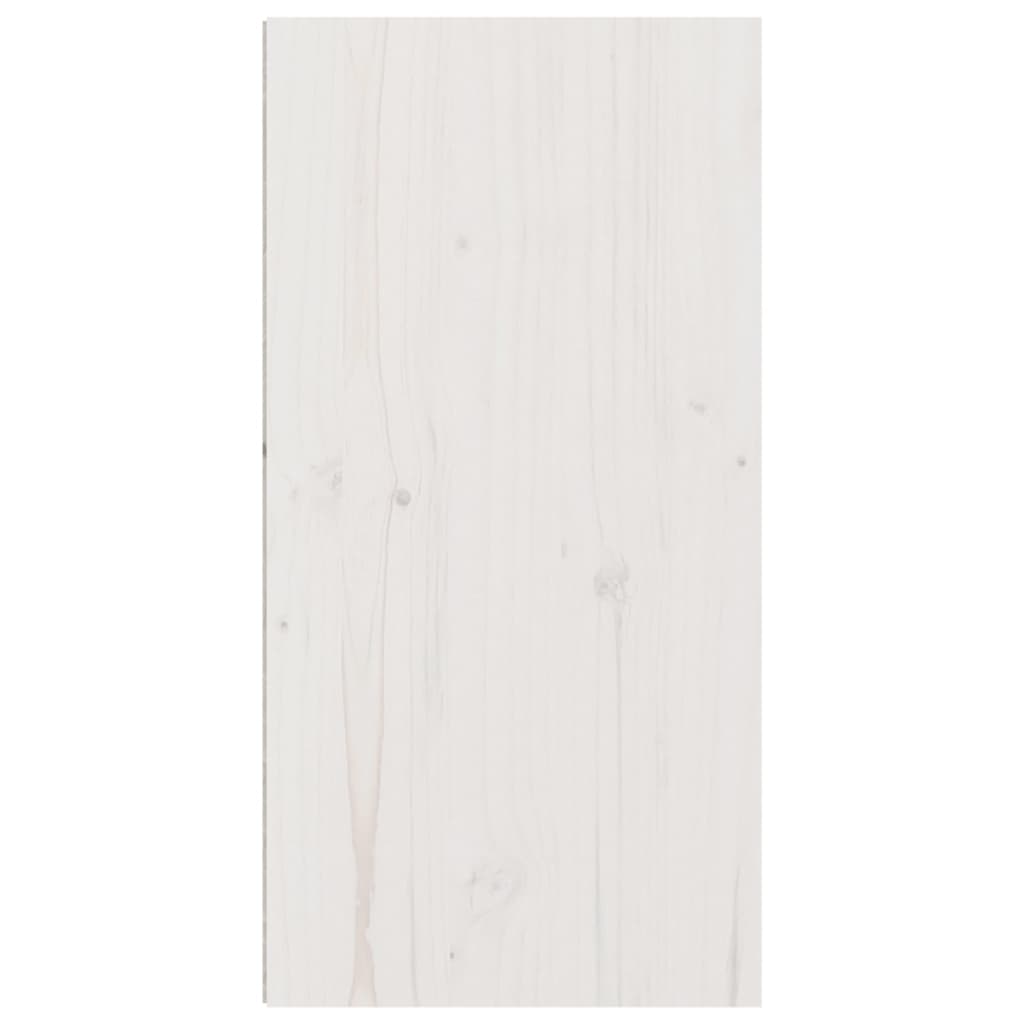 Wall Cabinet White 30x30x60 cm Solid Wood Pine