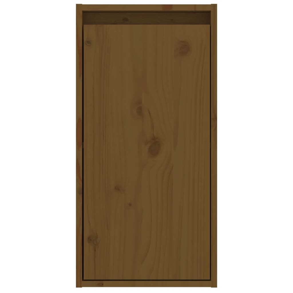 Wall Cabinets 2 pcs Honey Brown 30x30x60 cm Solid Wood Pine