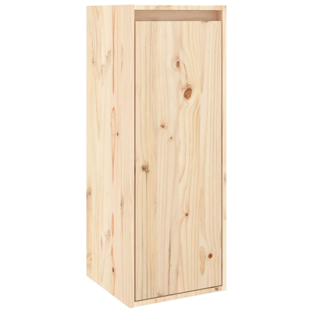 Wall Cabinet 30x30x80 cm Solid Wood Pine