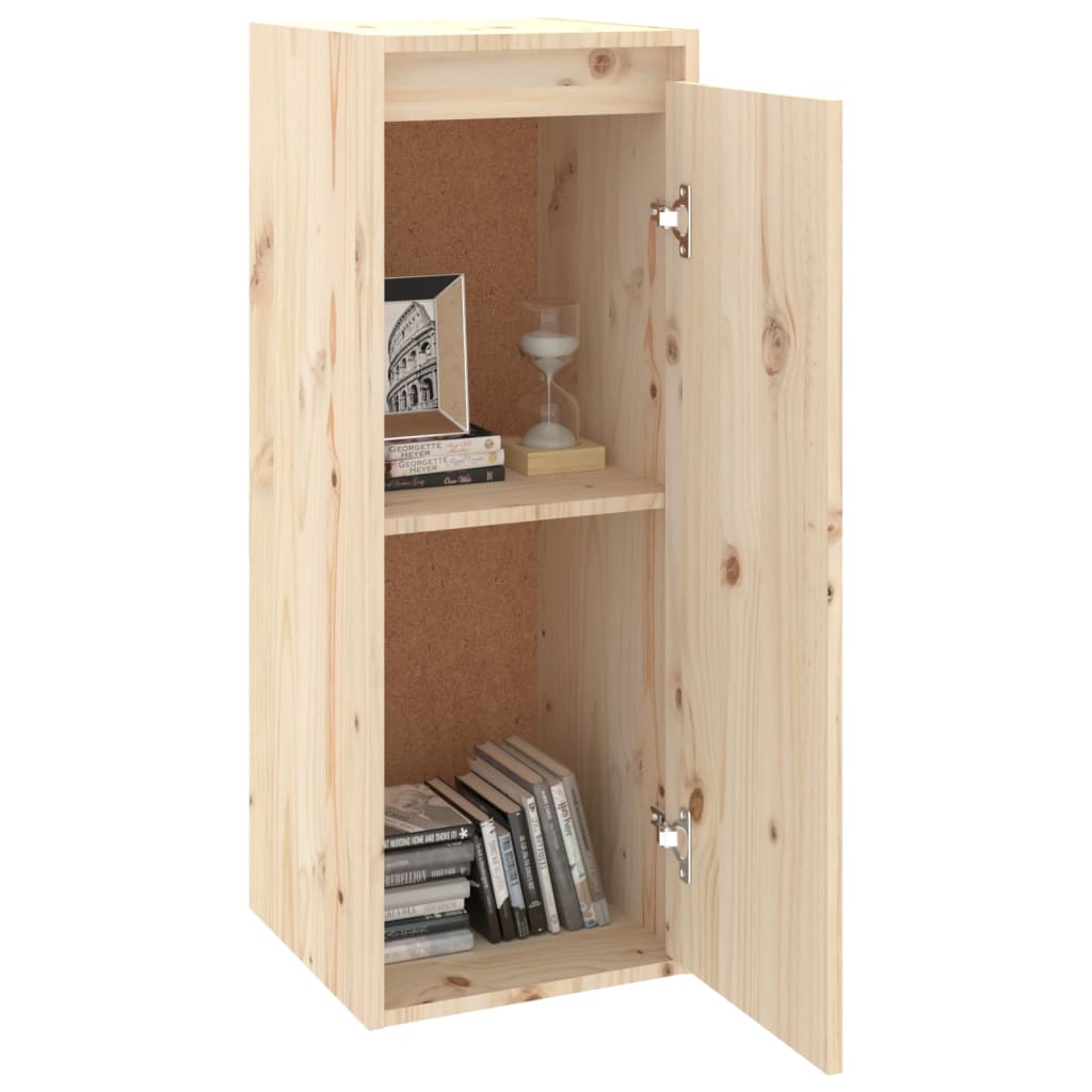 Wall Cabinets 2 pcs 30x30x80 cm Solid Wood Pine