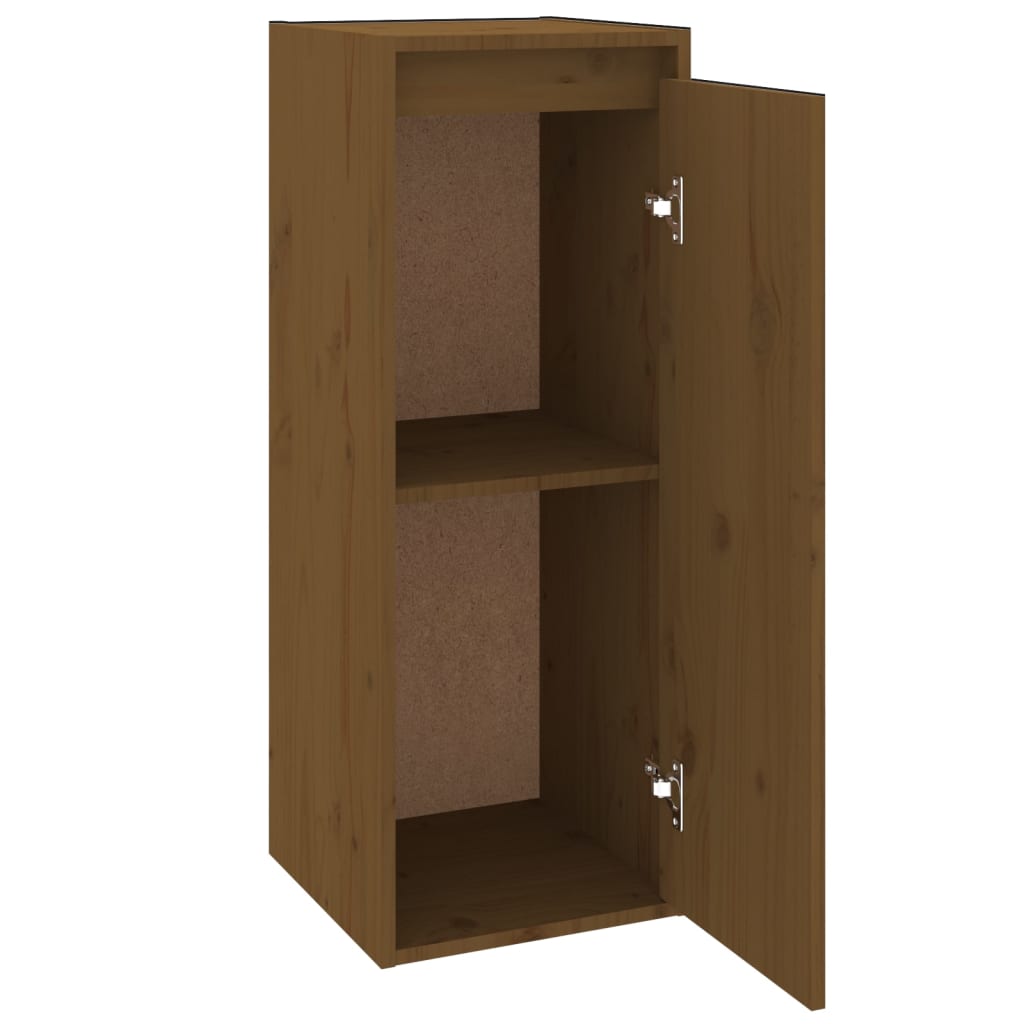 Wall Cabinet Honey Brown 30x30x80 cm Solid Wood Pine