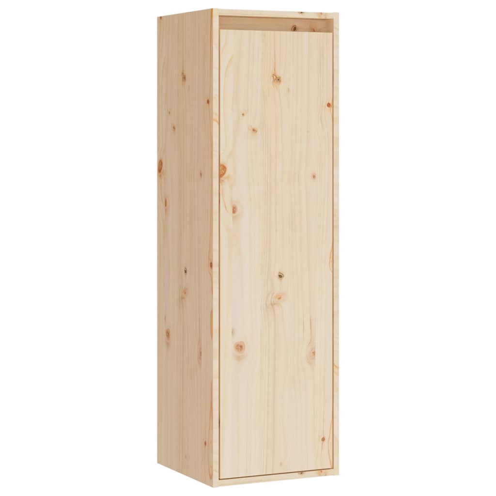 Wall Cabinets 2 pcs 30x30x100 cm Solid Wood Pine