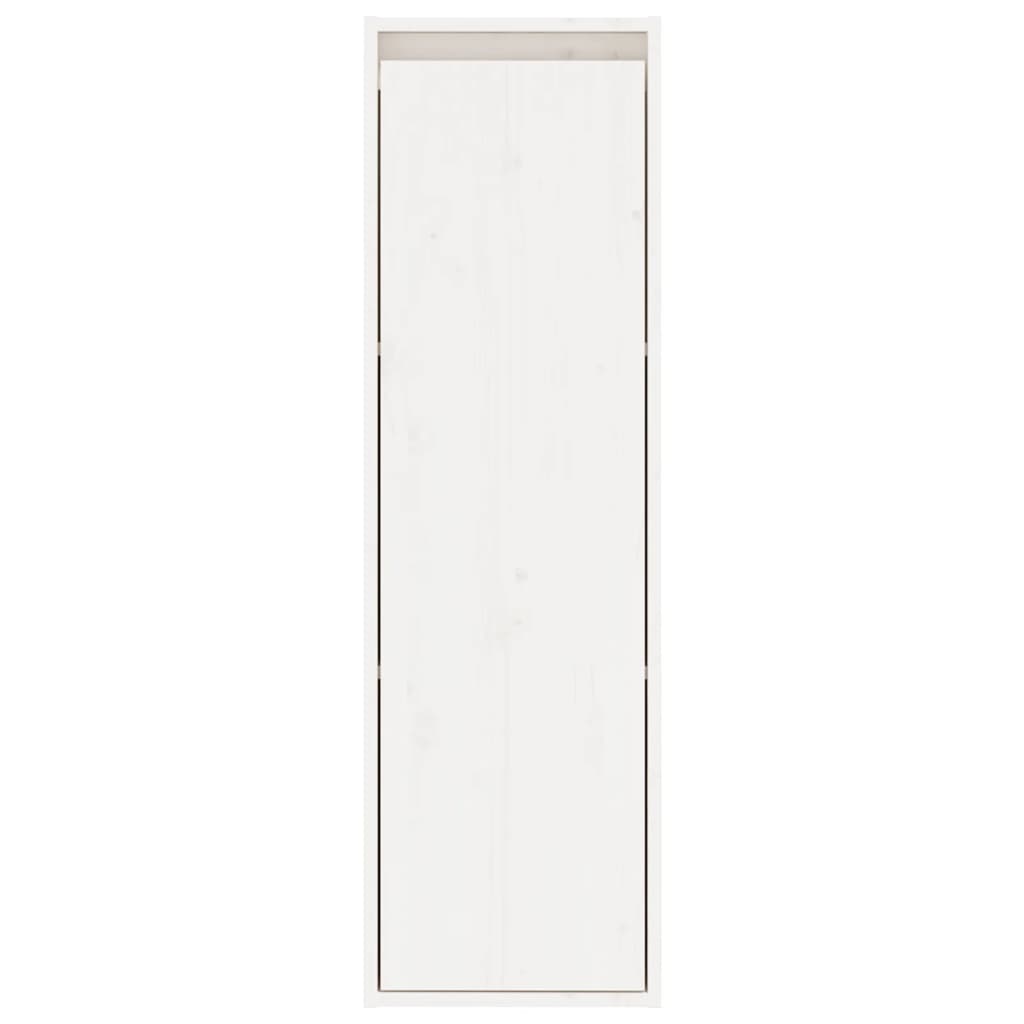 Wall Cabinet White 30x30x100 cm Solid Wood Pine