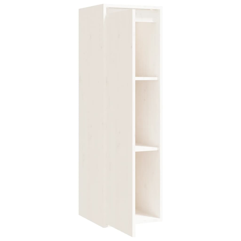 Wall Cabinet White 30x30x100 cm Solid Wood Pine