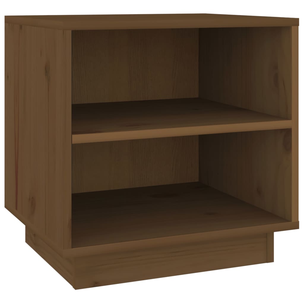 Bedside Cabinet Honey Brown 40x34x40 cm Solid Wood Pine