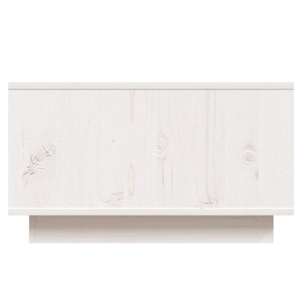 Coffee Table White 55x56x32 cm Solid Wood Pine