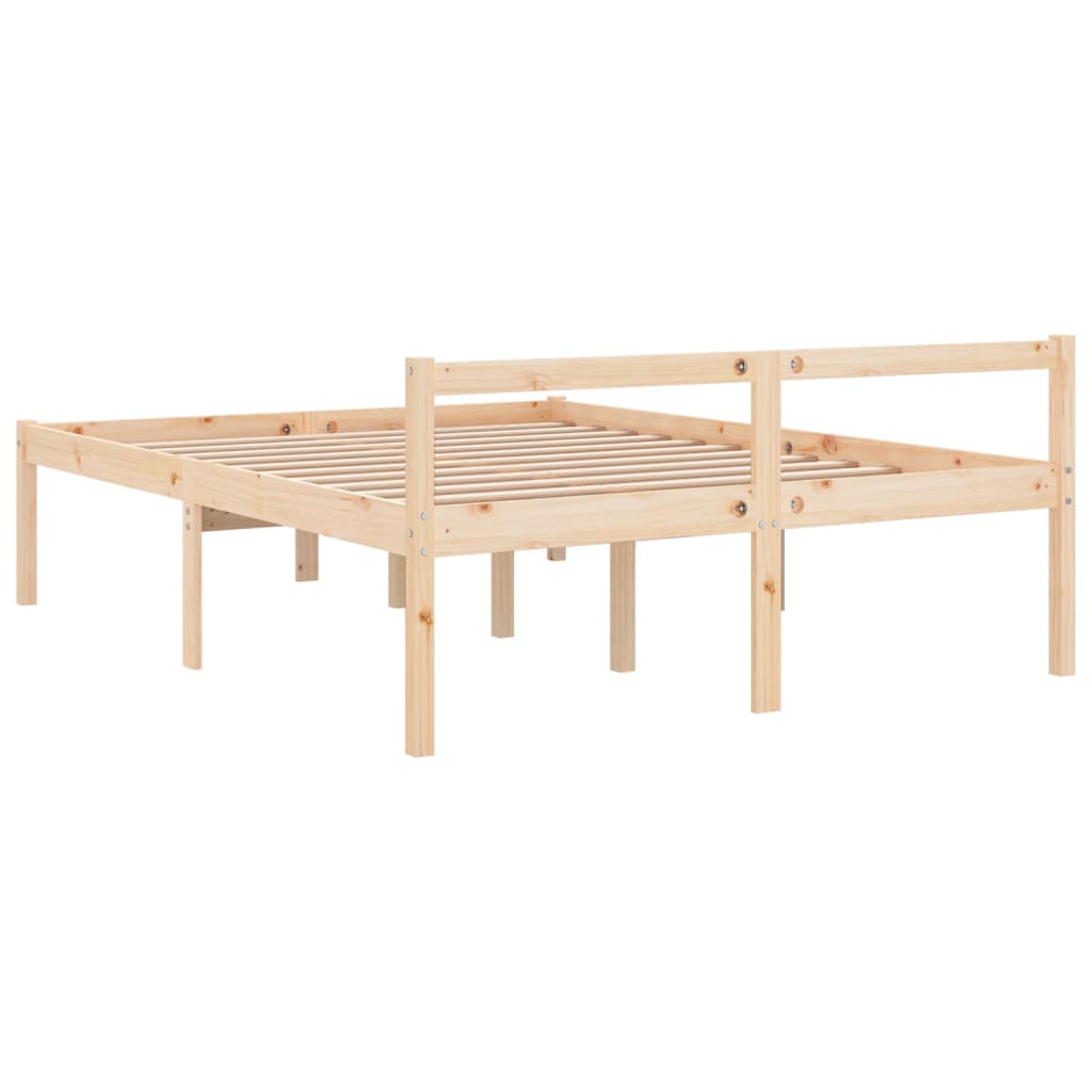 Senior Bed 150x200 cm Solid Wood Pine