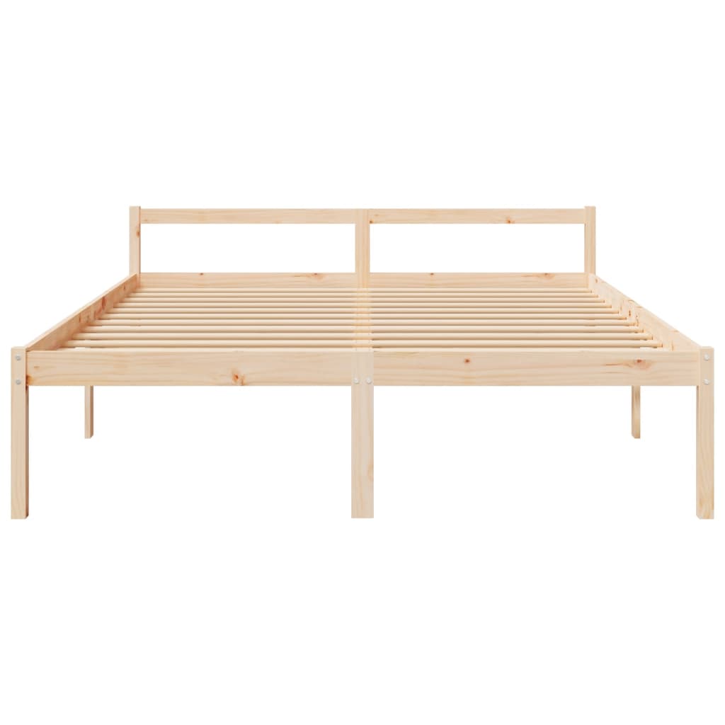 Senior Bed 183x203 cm King Size Solid Wood Pine